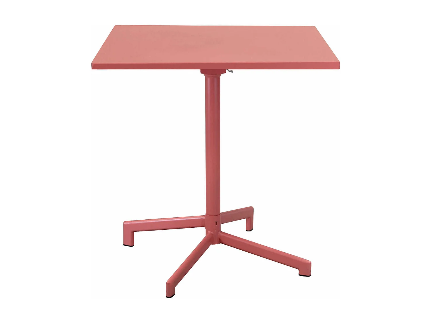 MilaniHome.it - Tavolo Quadrato Fisso In Ferro Nero 70x70 Per Esterno Giardino, Portico, Ristorante, Gelateria Bar Hotel Albergo Colore rossodi coloreRosso