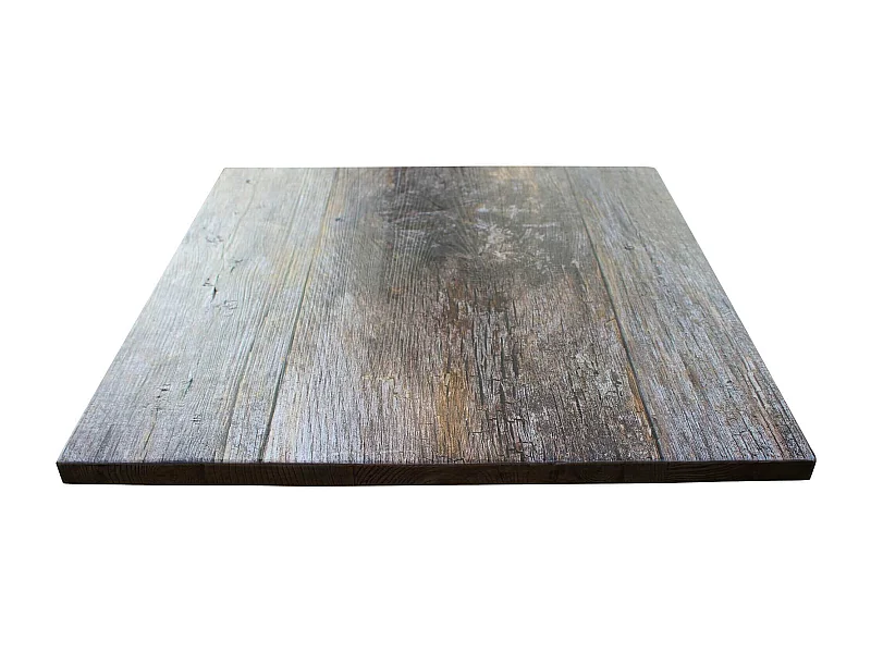 MilaniHome.it - Piano Per Tavolo Moderno A Colonna Da Assemblare Ideale Per Bar E Ristoranti, 70x70 Cm, Cm 70x70di coloreGrigio