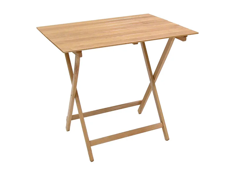 MilaniHome.it - Tavolo Da Giardino Pieghevole Salvaspazio In Legno 60x80di coloreMarrone