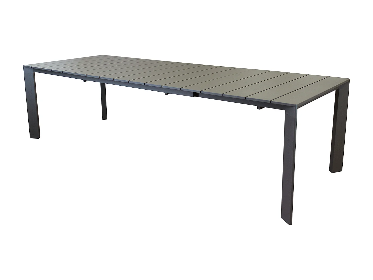 MilaniHome.it - tavolo da giardino in alluminio allungabile 215/280X101 di design per esterno giardino di coloreTaupe