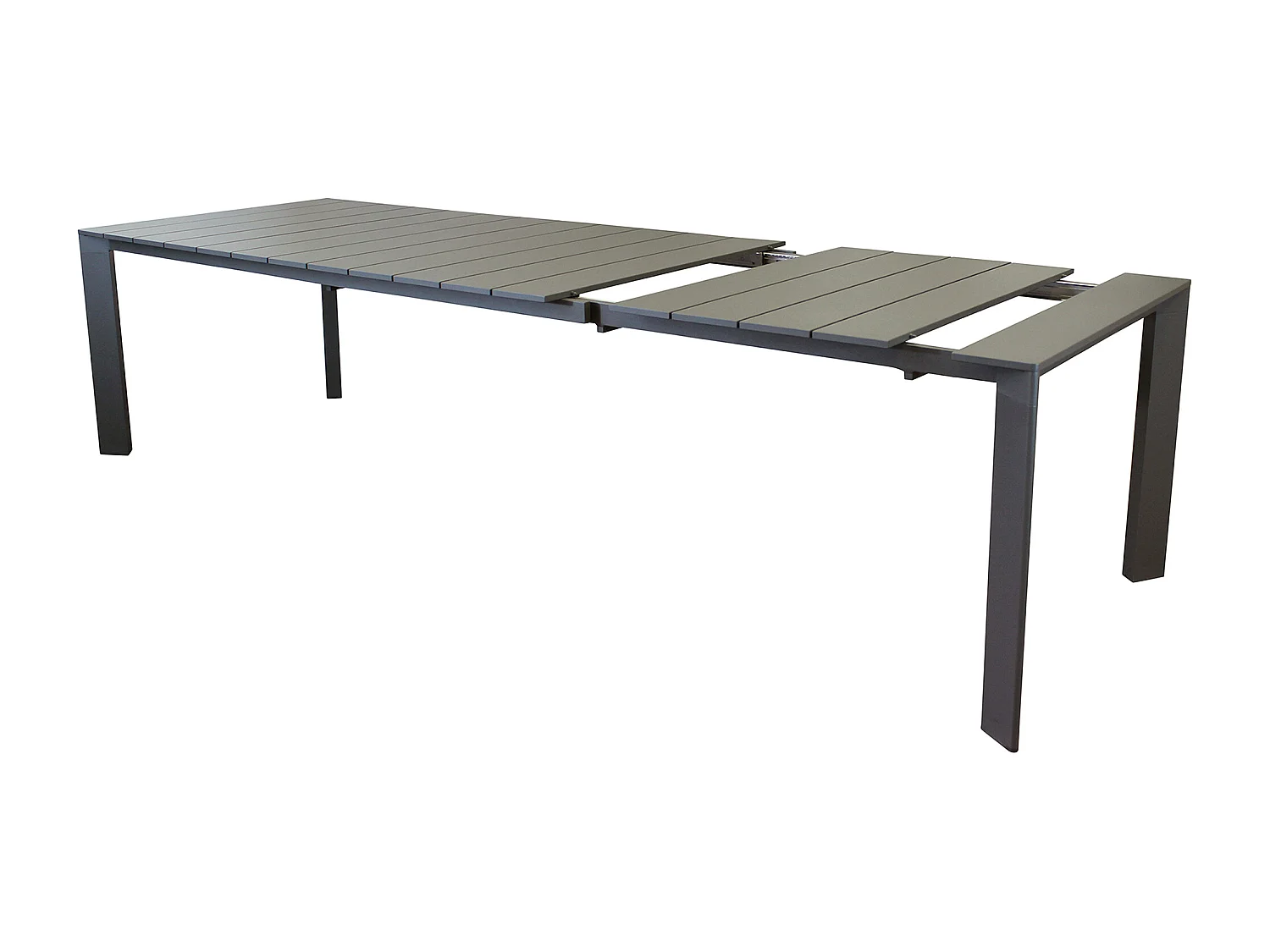 MilaniHome.it - tavolo da giardino in alluminio allungabile 215/280X101 di design per esterno giardino di coloreTaupe