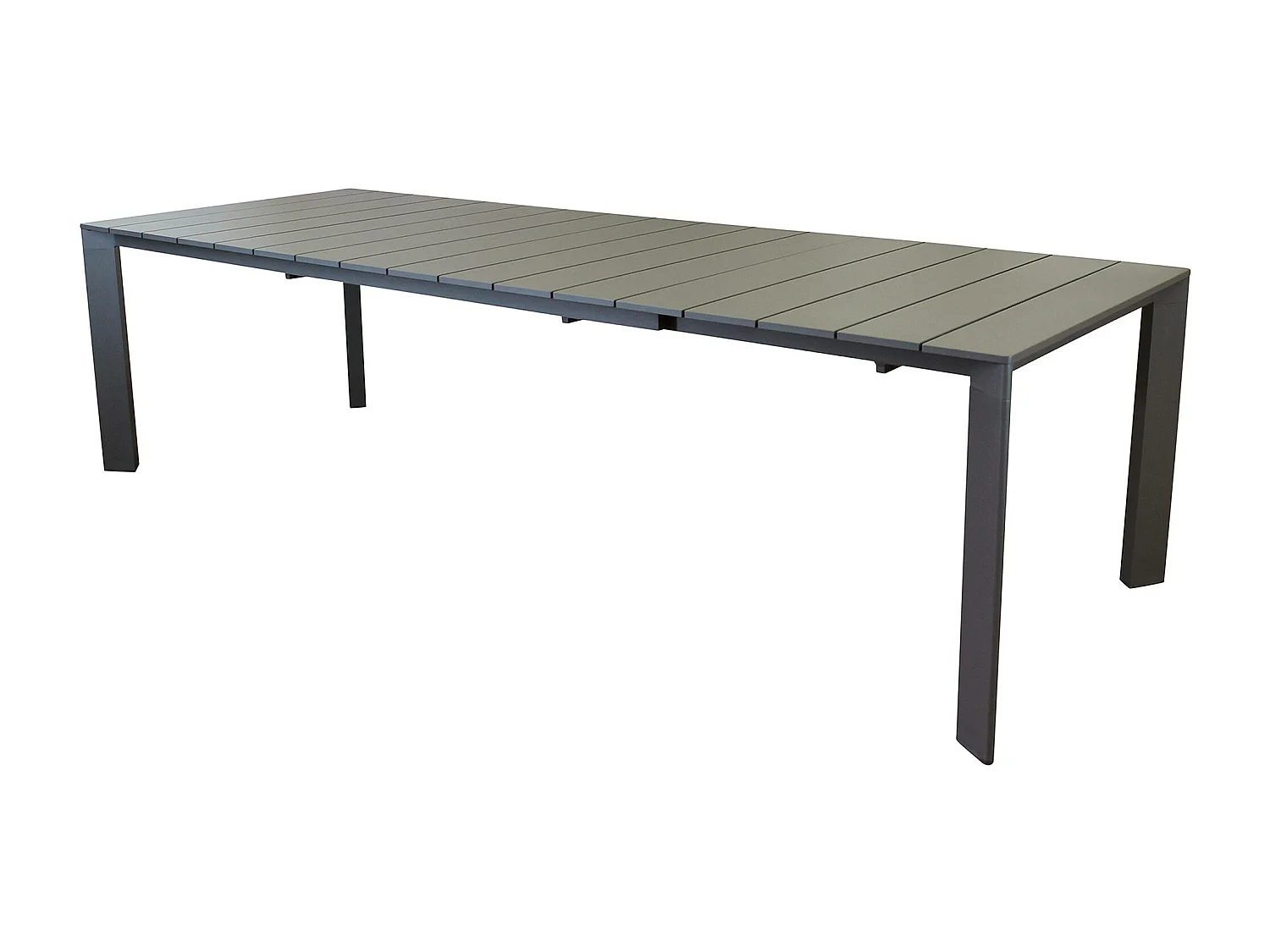 MilaniHome.it - tavolo da giardino in alluminio allungabile 215/280X101 di design per esterno giardino di coloreTaupe