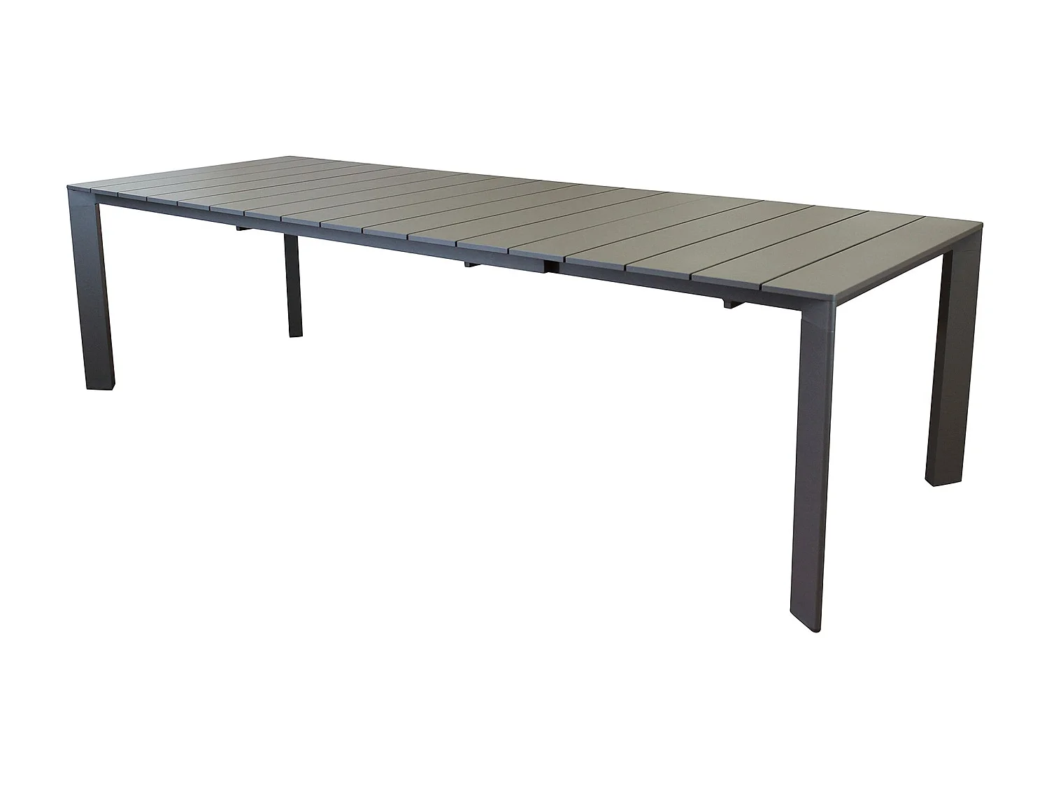 MilaniHome.it - tavolo da giardino in alluminio allungabile 215/280X101 di design per esterno giardino di coloreTaupe