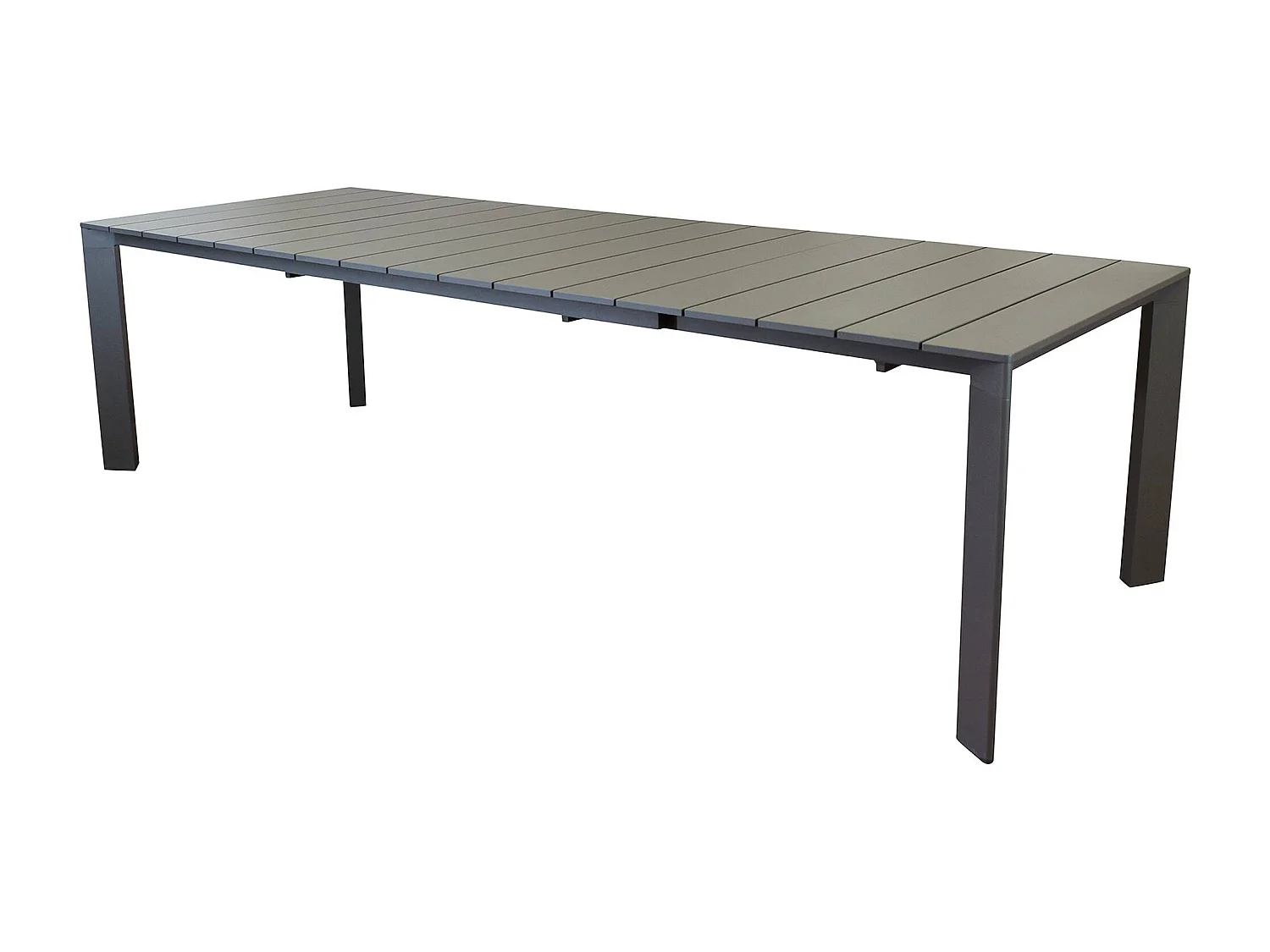 MilaniHome.it - tavolo da giardino in alluminio allungabile 215/280X101 di design per esterno giardino di coloreTaupe