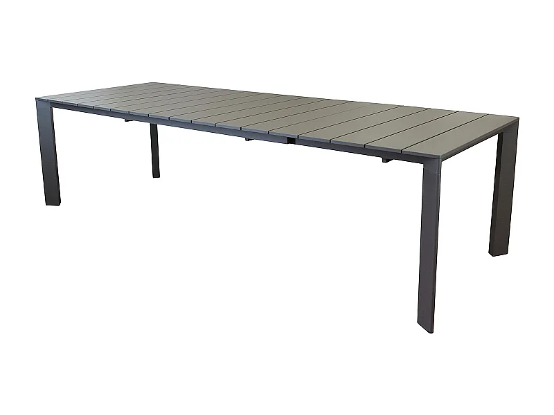 MilaniHome.it - tavolo da giardino in alluminio allungabile 215/280X101 di design per esterno giardino di coloreTaupe