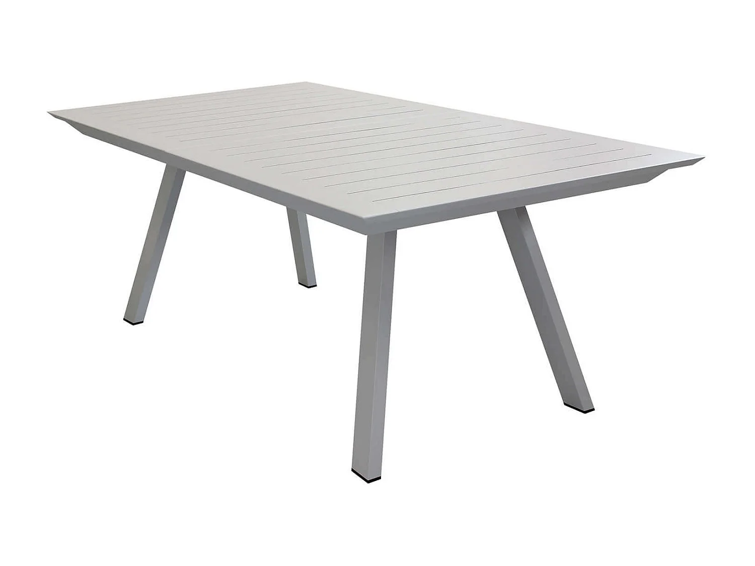 MilaniHome.it - Tavolo Rettangolare Allungabile In Alluminio Tortora 200/300x110 Da Esterno Giardino, Per Ristorante Agriturismo Albergo Hoteldi coloreTortora