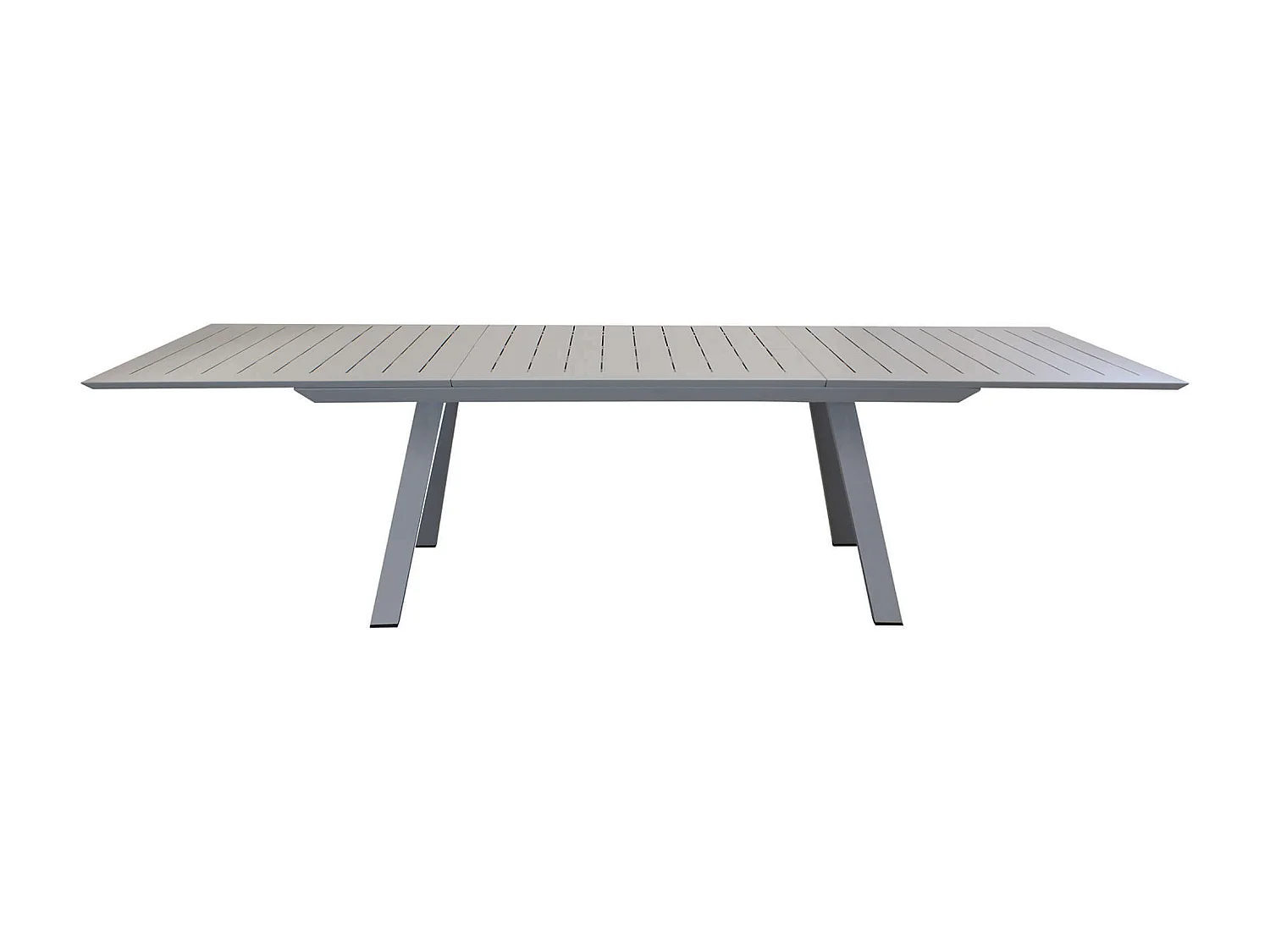 MilaniHome.it - Tavolo Rettangolare Allungabile In Alluminio Tortora 200/300x110 Da Esterno Giardino, Per Ristorante Agriturismo Albergo Hoteldi coloreTortora