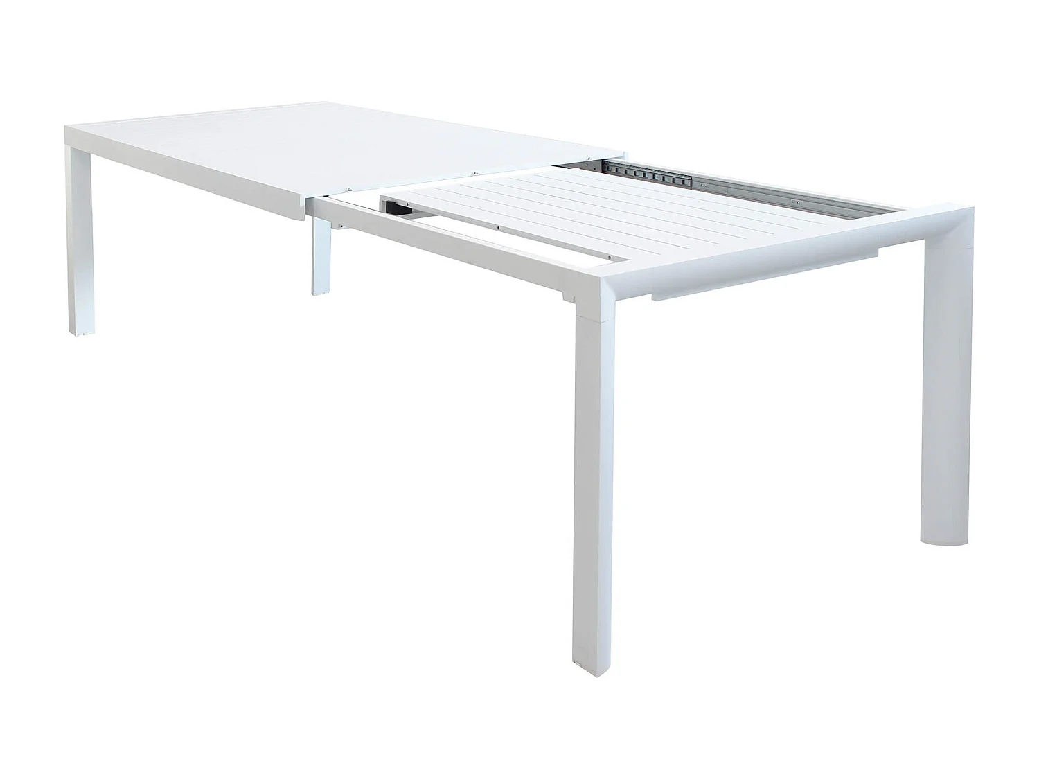MilaniHome.it - Tavolo Da Giardino Allungabile In Alluminio antiruggine 135/180X70di coloreBianco