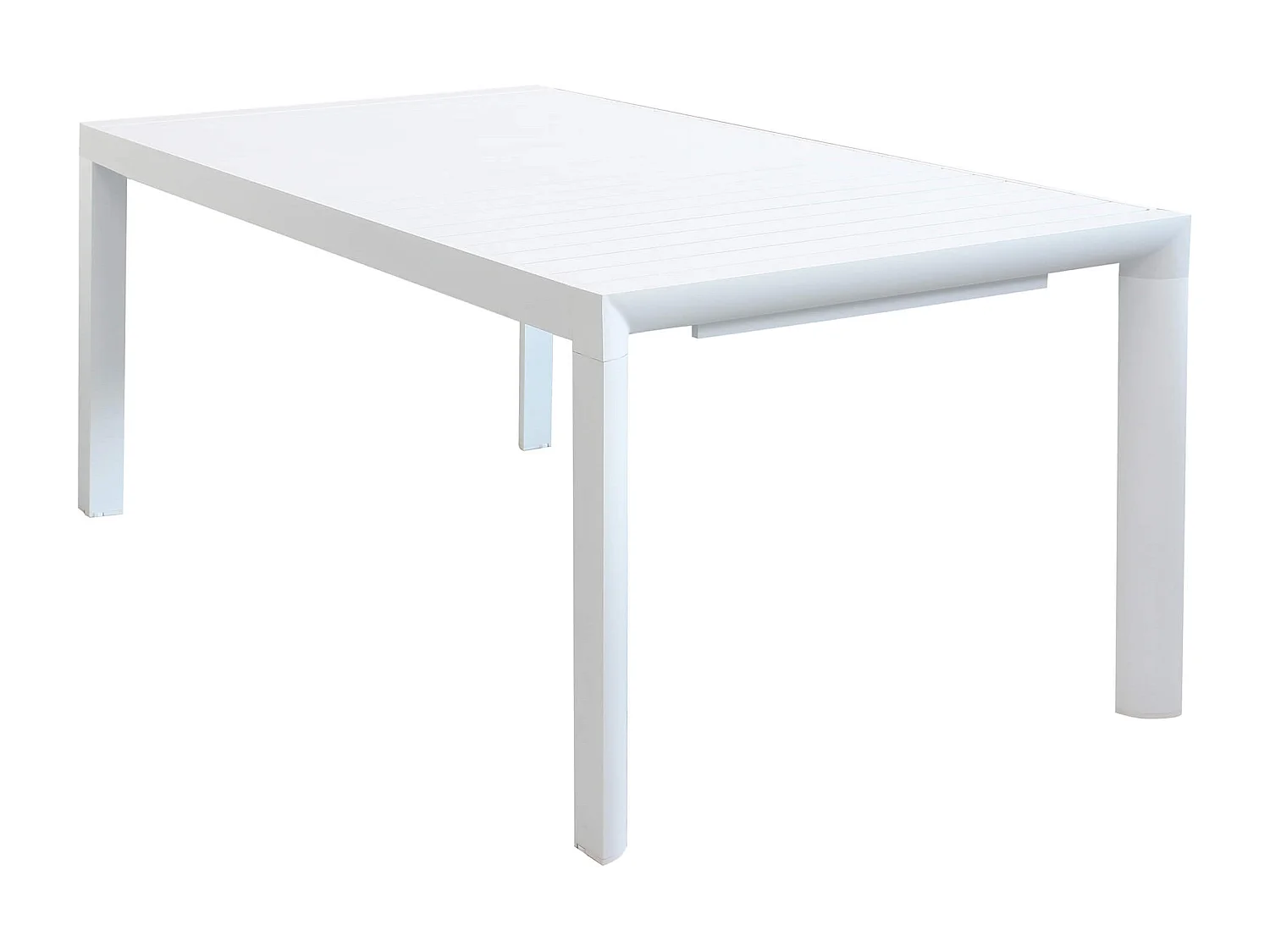 MilaniHome.it - Tavolo Da Giardino Allungabile In Alluminio antiruggine 135/180X70di coloreBianco