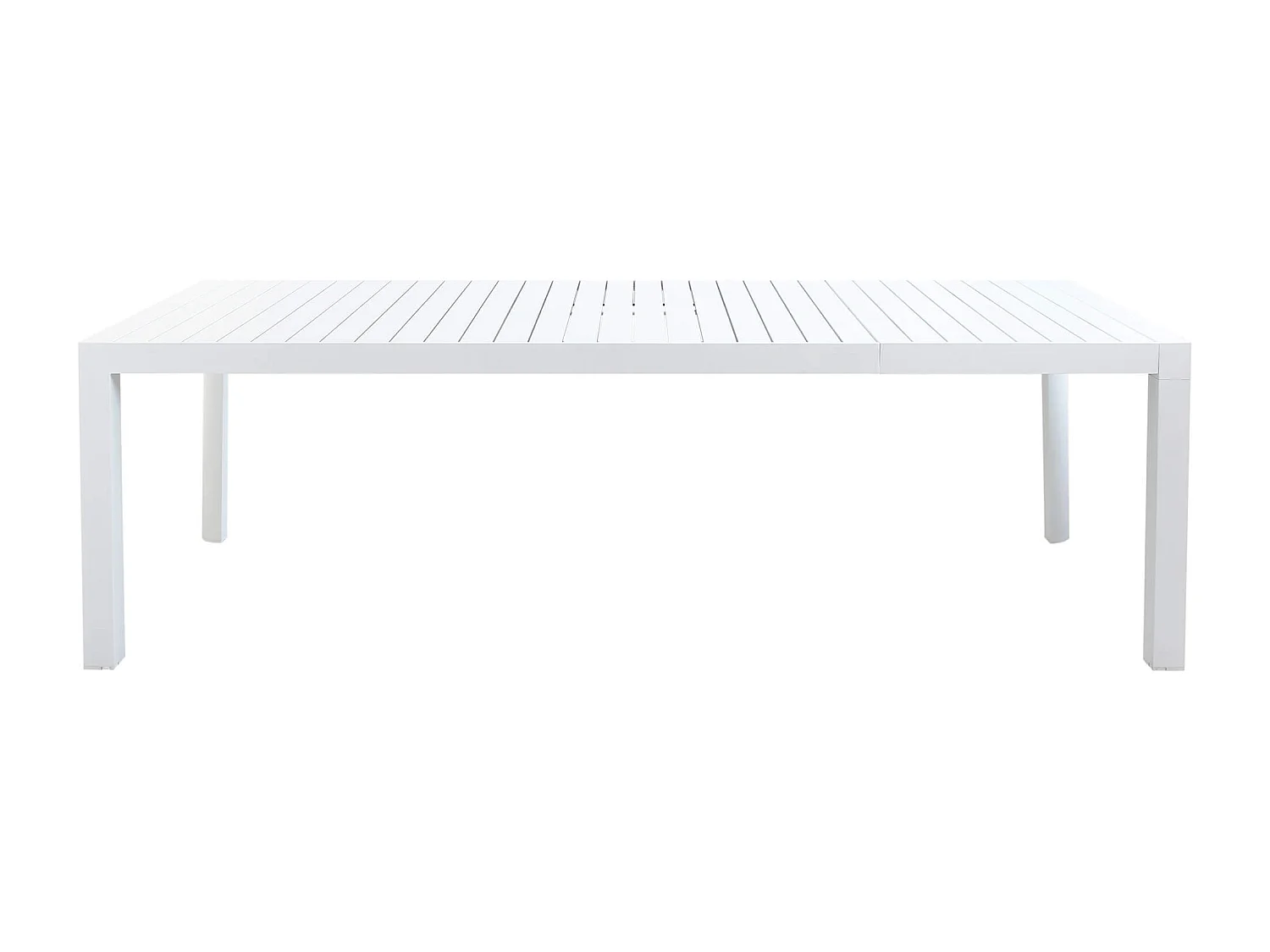 MilaniHome.it - Tavolo Da Giardino Allungabile In Alluminio antiruggine 135/180X70di coloreBianco