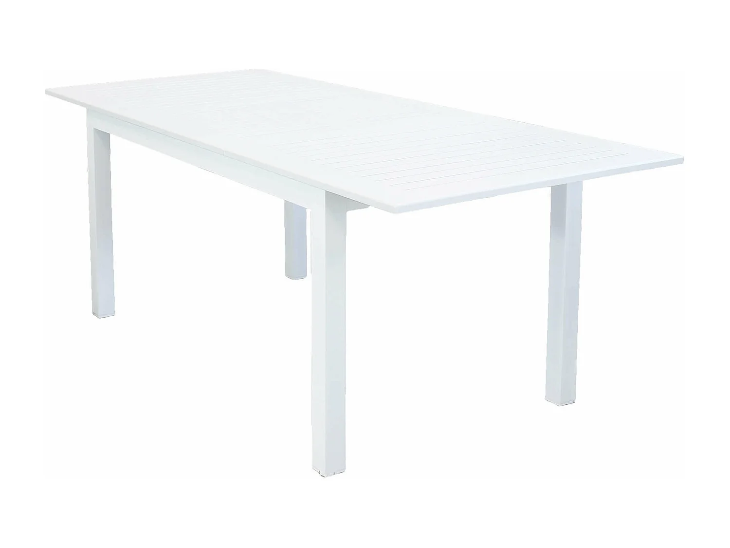 MilaniHome.it - Tavolo Rettangolare Allungabile In Alluminio Bianco 150/210x90 Da Esterno Giardino, Per Ristorante Agriturismo Albergo Hoteldi coloreBianco