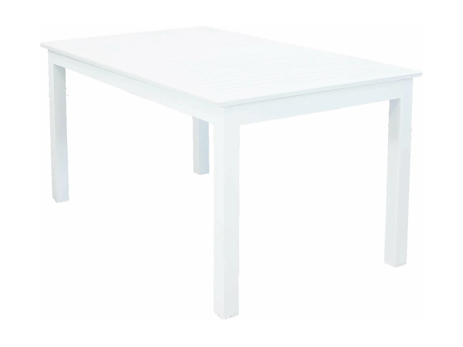 MilaniHome.it - Tavolo Rettangolare Allungabile In Alluminio Bianco 150/210x90 Da Esterno Giardino, Per Ristorante Agriturismo Albergo Hoteldi coloreBianco