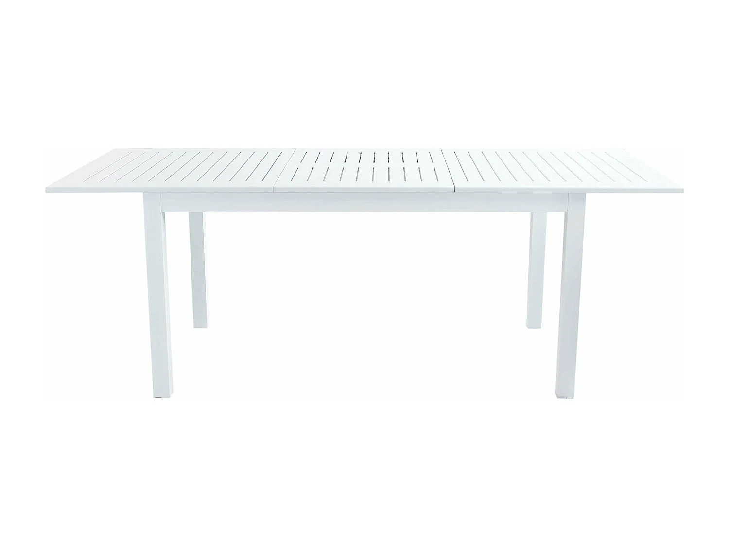 MilaniHome.it - Tavolo Rettangolare Allungabile In Alluminio Bianco 150/210x90 Da Esterno Giardino, Per Ristorante Agriturismo Albergo Hoteldi coloreBianco