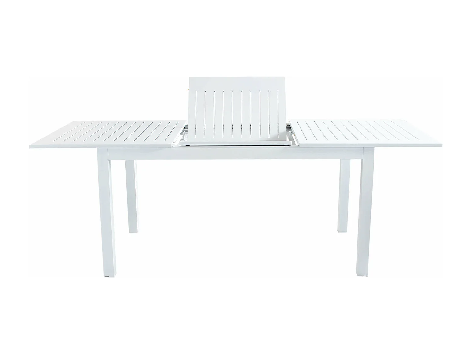 MilaniHome.it - Tavolo Rettangolare Allungabile In Alluminio Bianco 150/210x90 Da Esterno Giardino, Per Ristorante Agriturismo Albergo Hoteldi coloreBianco