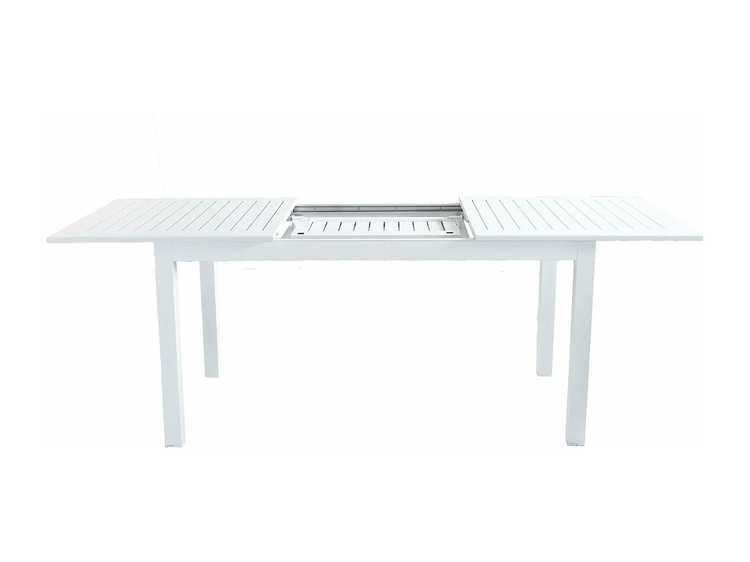 MilaniHome.it - Tavolo Rettangolare Allungabile In Alluminio Bianco 150/210x90 Da Esterno Giardino, Per Ristorante Agriturismo Albergo Hoteldi coloreBianco