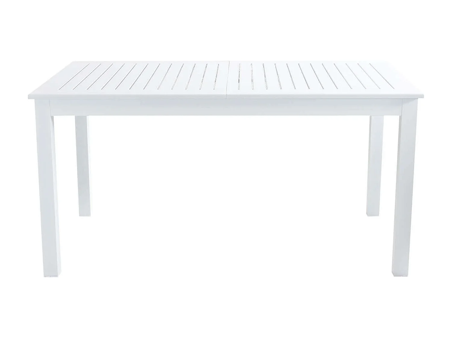 MilaniHome.it - Tavolo Rettangolare Allungabile In Alluminio Bianco 150/210x90 Da Esterno Giardino, Per Ristorante Agriturismo Albergo Hoteldi coloreBianco