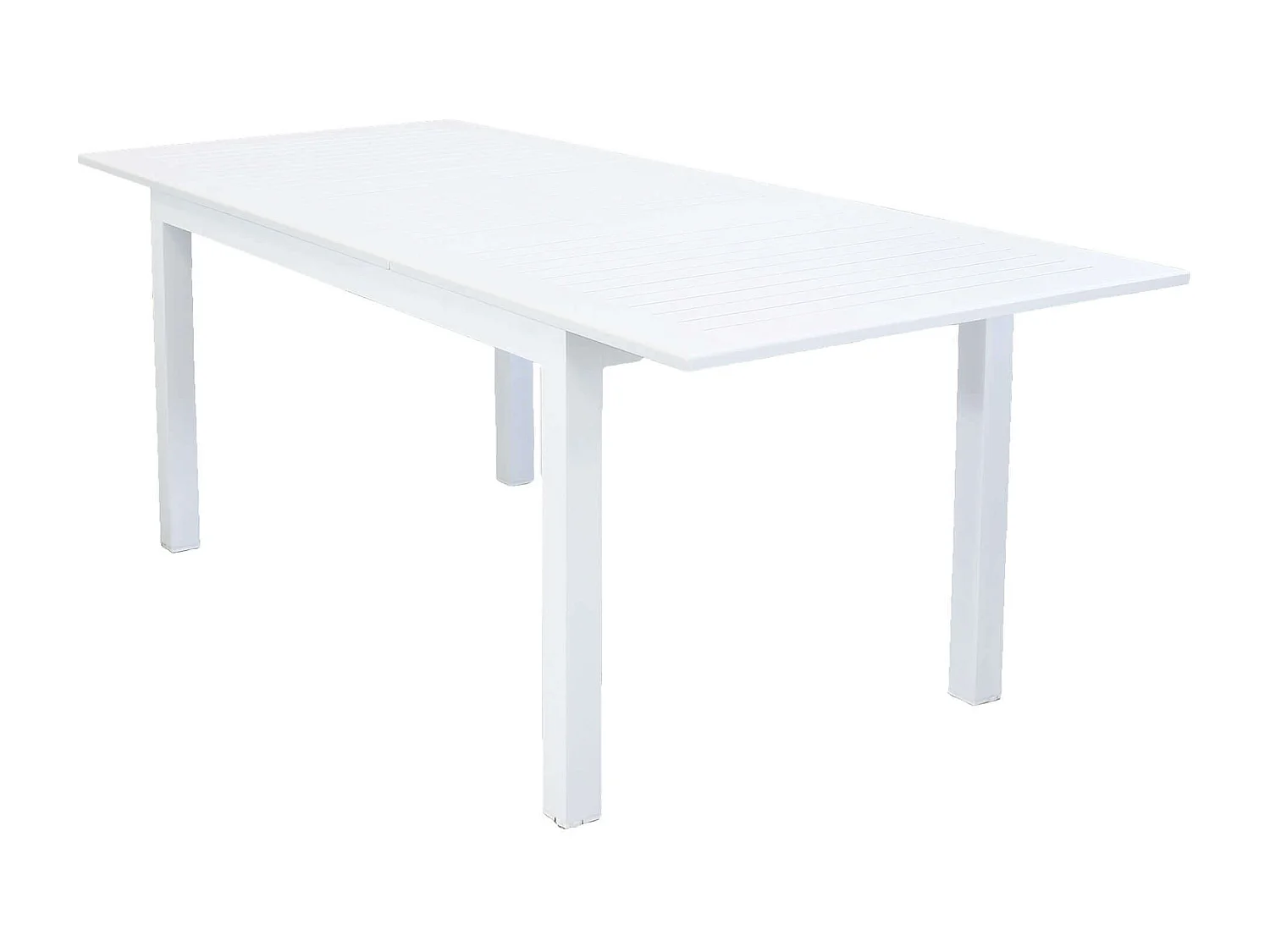 MilaniHome.it - Tavolo Rettangolare Allungabile In Alluminio Bianco 150/210x90 Da Esterno Giardino, Per Ristorante Agriturismo Albergo Hoteldi coloreBianco