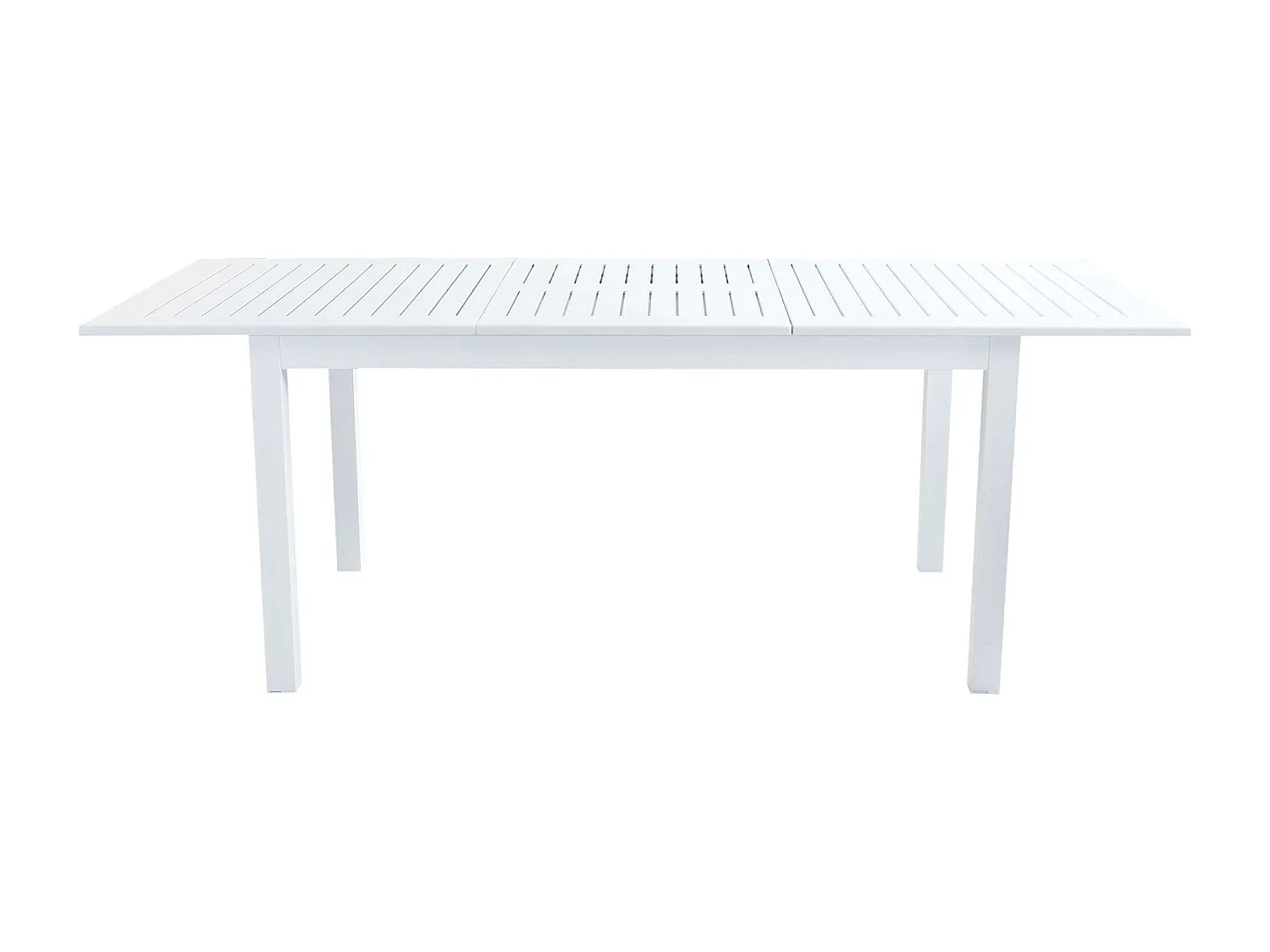 MilaniHome.it - Tavolo Rettangolare Allungabile In Alluminio Bianco 150/210x90 Da Esterno Giardino, Per Ristorante Agriturismo Albergo Hoteldi coloreBianco