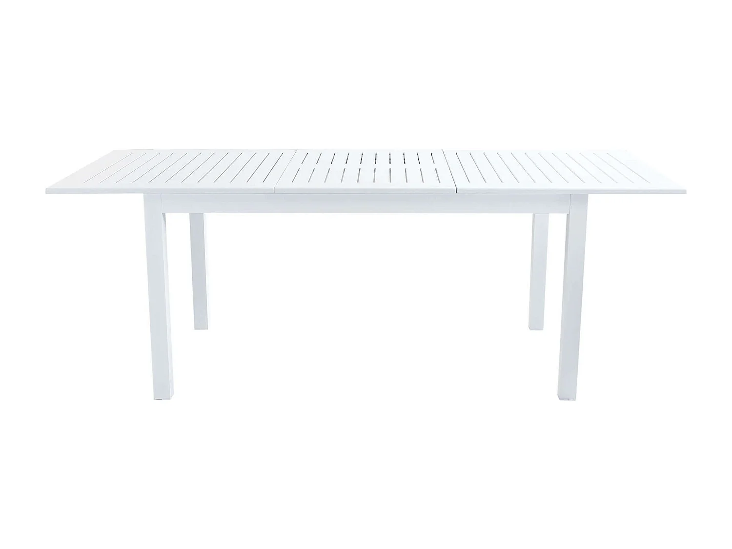 MilaniHome.it - Tavolo Rettangolare Allungabile In Alluminio Bianco 150/210x90 Da Esterno Giardino, Per Ristorante Agriturismo Albergo Hoteldi coloreBianco