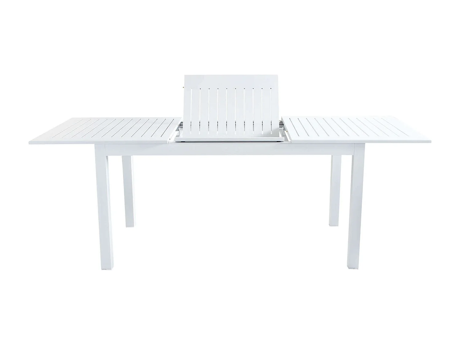 MilaniHome.it - Tavolo Rettangolare Allungabile In Alluminio Bianco 150/210x90 Da Esterno Giardino, Per Ristorante Agriturismo Albergo Hoteldi coloreBianco