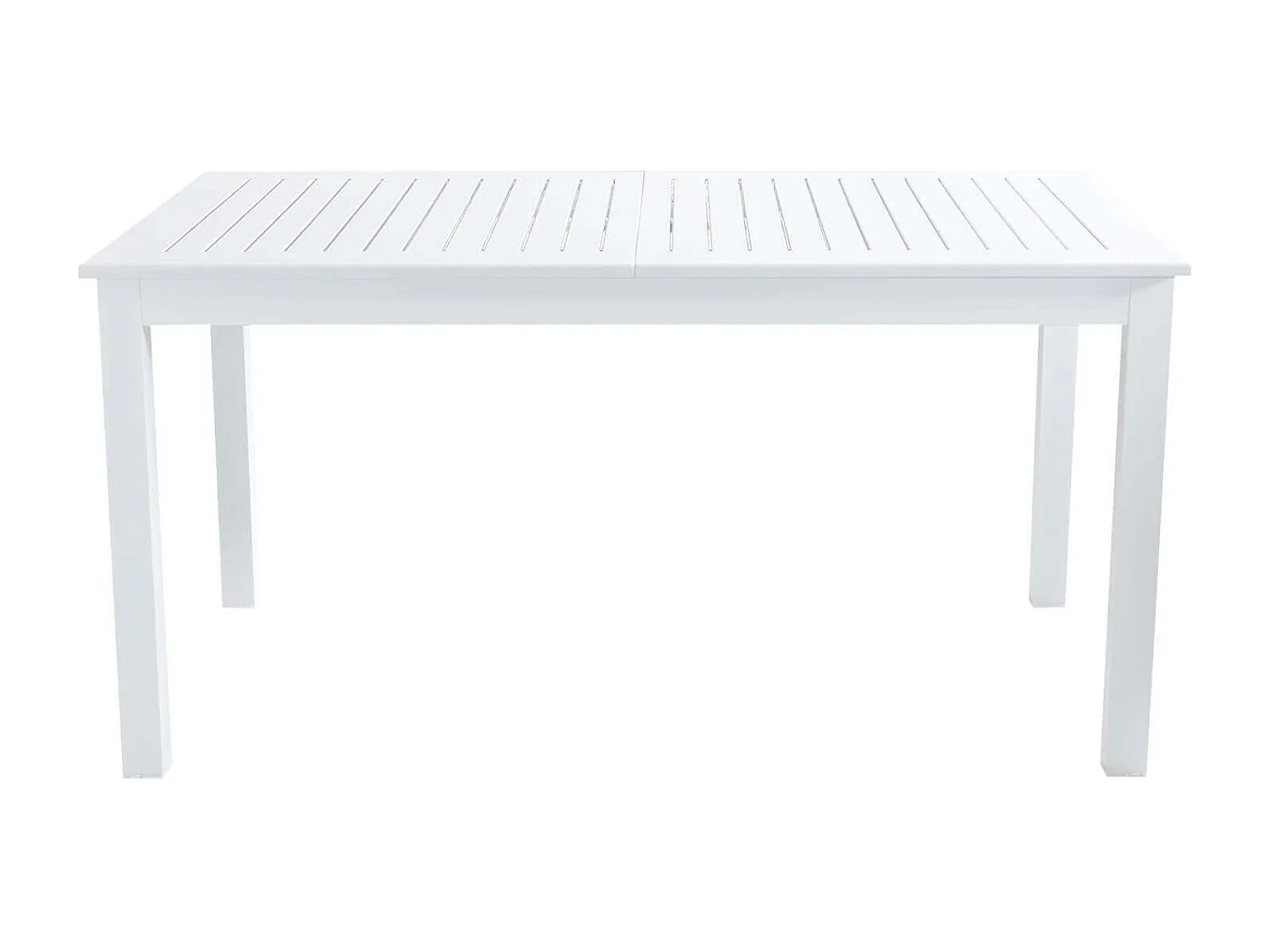 MilaniHome.it - Tavolo Rettangolare Allungabile In Alluminio Bianco 150/210x90 Da Esterno Giardino, Per Ristorante Agriturismo Albergo Hoteldi coloreBianco