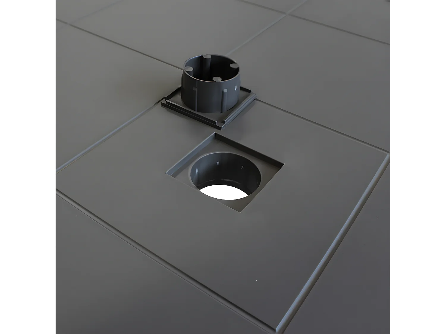 MilaniHome.it - Tavolo Da Giardino Quadrato Fisso In Wicker Stampato Taupe Cm 80x80 Da Esterno Giardino Terrazzo Portico Locale Bardi coloreTaupe