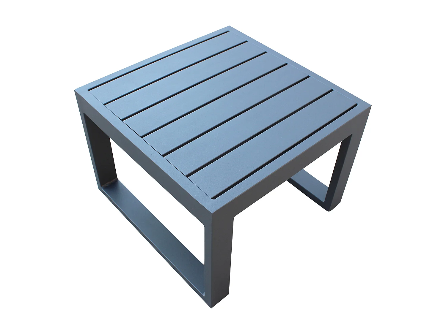 MilaniHome.it - Tavolino Salotto Giardino Quadrato Fisso 45x45 Bianco Da Esterno Per Ristorante Agriturismo Albergo Lettinodi coloreAntracite