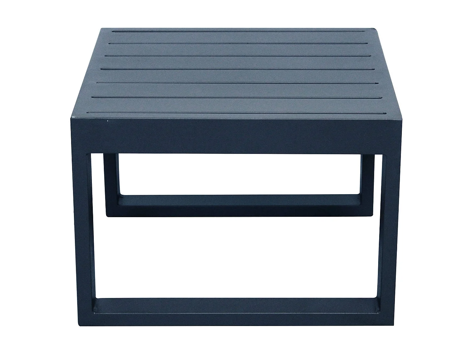 MilaniHome.it - Tavolino Salotto Giardino Quadrato Fisso 45x45 Bianco Da Esterno Per Ristorante Agriturismo Albergo Lettinodi coloreAntracite