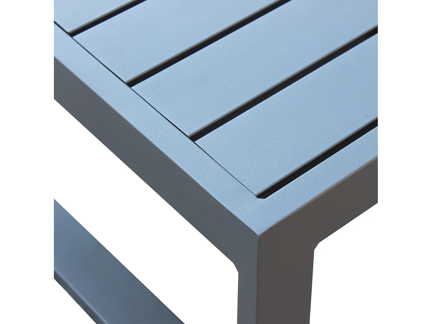 MilaniHome.it - Tavolino Salotto Giardino Quadrato Fisso 45x45 Bianco Da Esterno Per Ristorante Agriturismo Albergo Lettinodi coloreAntracite