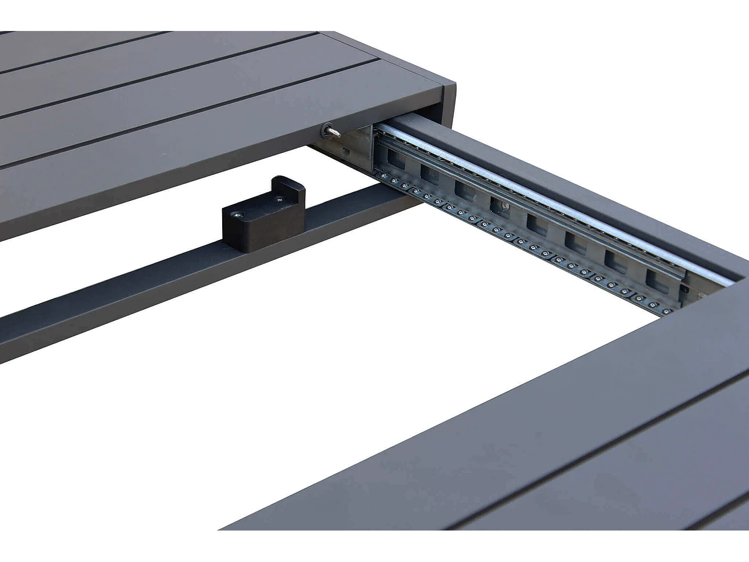 MilaniHome.it - Tavolo Da Giardino Allungabile In Alluminio antiruggine 225/300x100di coloreAntracite