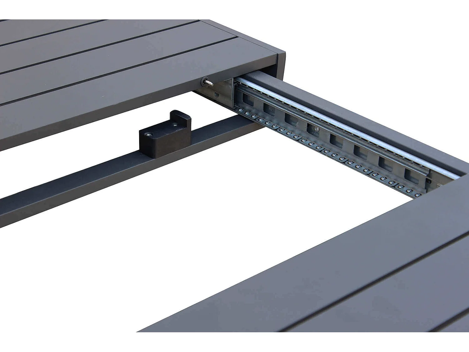 MilaniHome.it - Tavolo Da Giardino Allungabile In Alluminio antiruggine 225/300x100di coloreAntracite