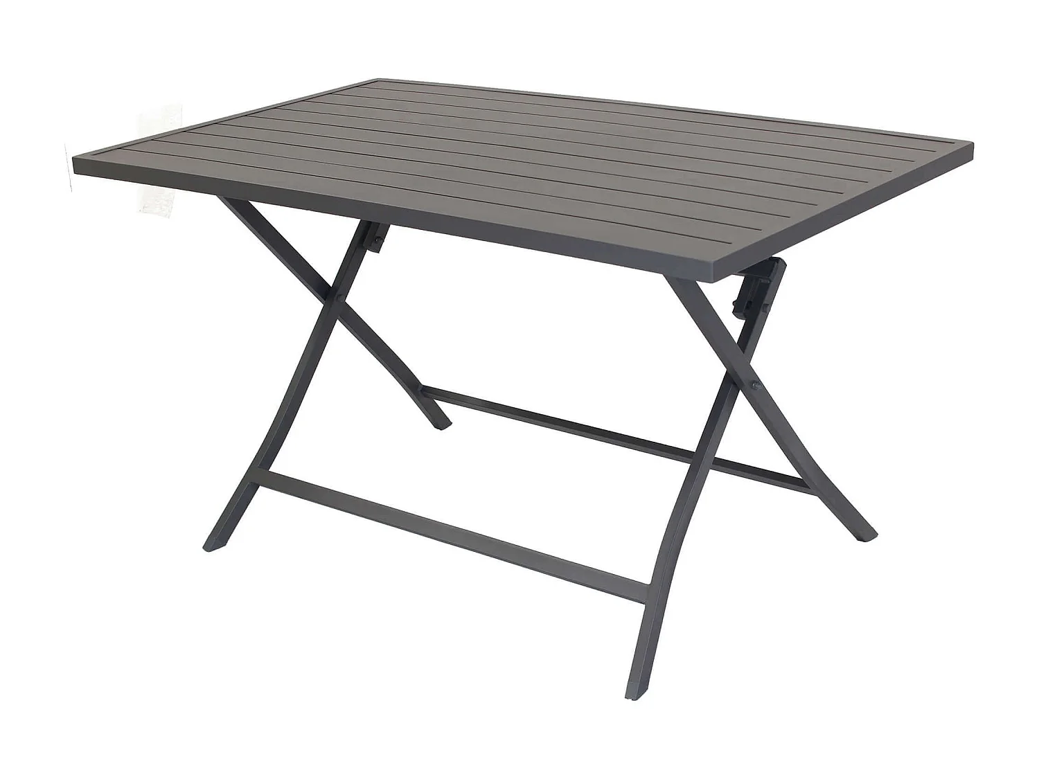 MilaniHome.it - Tavolo Da Giardino Pieghevole Salvaspazio In Alluminio 70x130 Colore Taupedi coloreTaupe