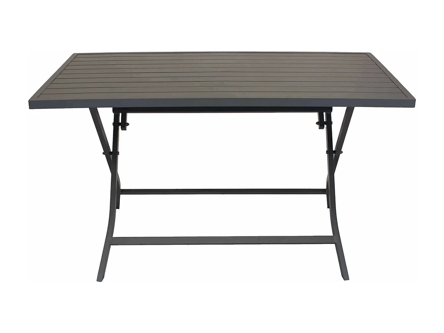 MilaniHome.it - Tavolo Da Giardino Pieghevole Salvaspazio In Alluminio 70x130 Colore Taupedi coloreTaupe