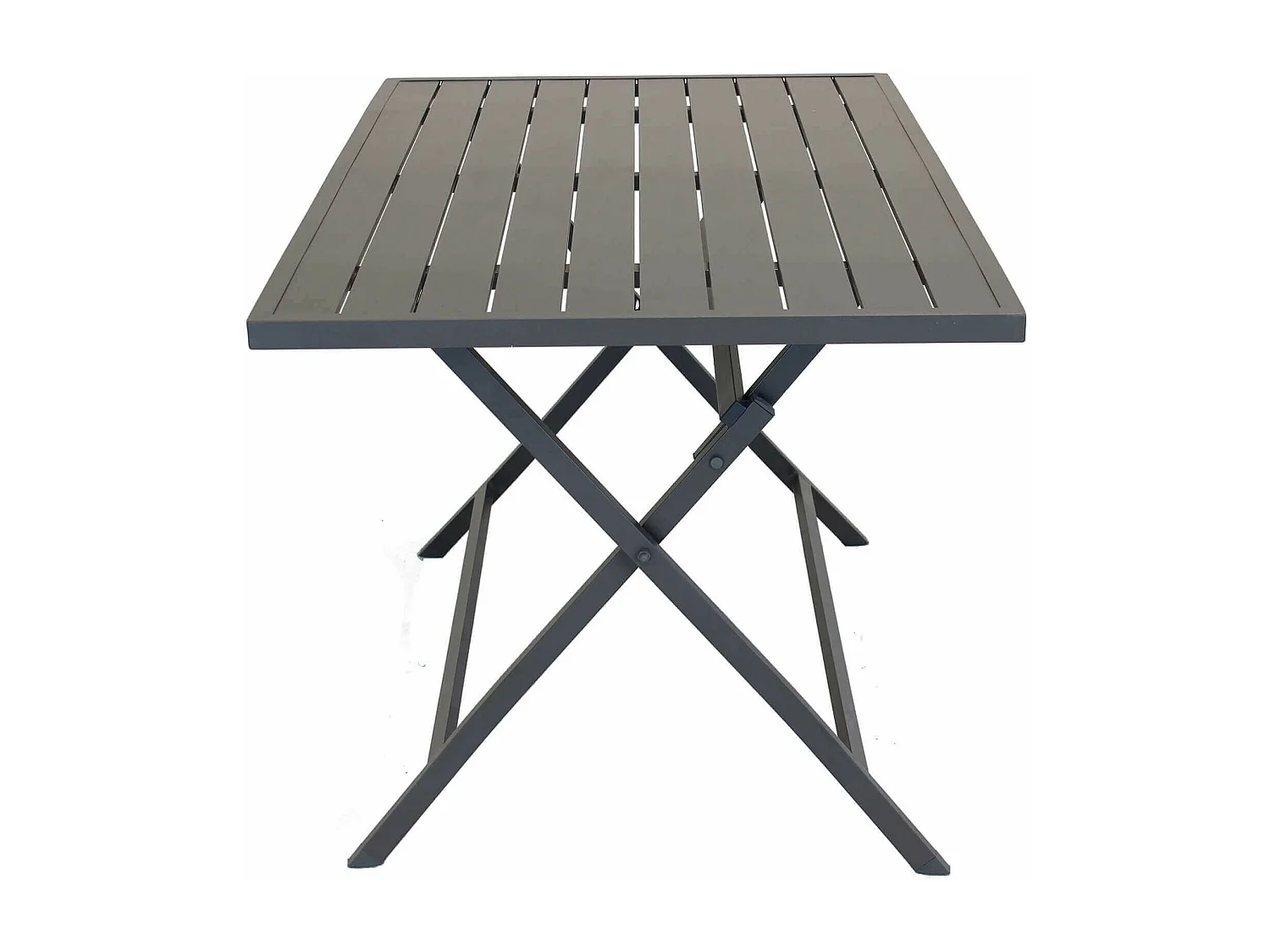 MilaniHome.it - Tavolo Da Giardino Pieghevole Salvaspazio In Alluminio 70x130 Colore Taupedi coloreTaupe