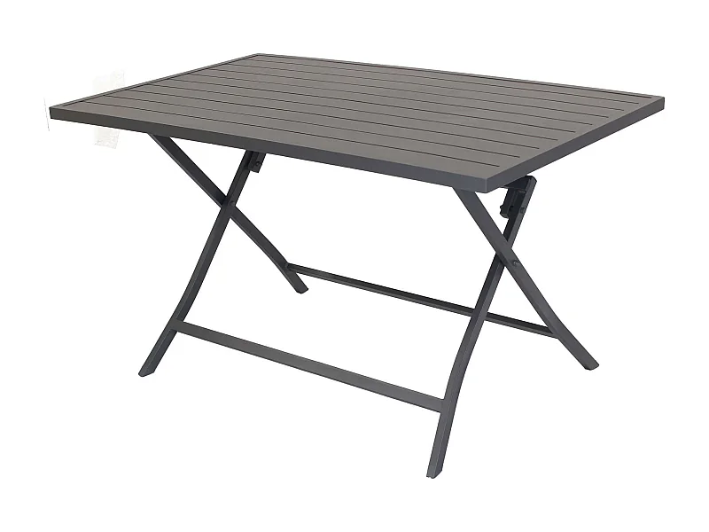 MilaniHome.it - Tavolo Da Giardino Pieghevole Salvaspazio In Alluminio 70x130 Colore Taupedi coloreTaupe