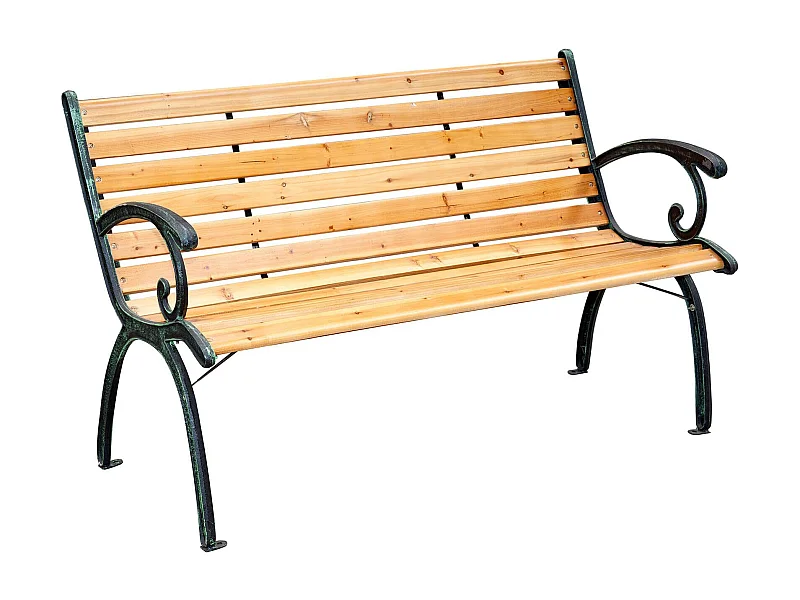 MilaniHome.it - Panca In Legno E Ghisa Per Esterno Giardino, Portico, Ristorante, Gelateria Bar Hotel Albergo Piscinadi coloreAntracite