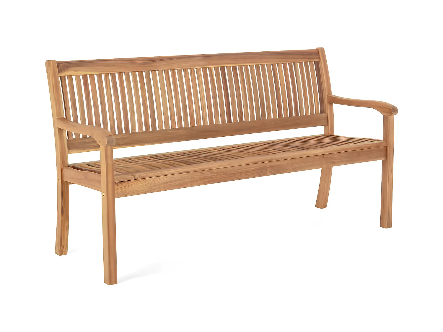 MilaniHome.it - Panchina Legno Acacia Panca 3 Posti Resistente Arredo Esterno Giardino Ac805012di coloreMarrone