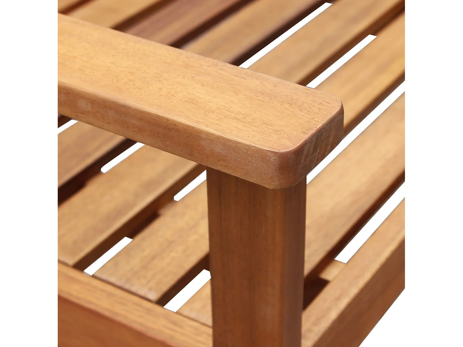 MilaniHome.it - panchina da giardino in legno di acacia di design cm 135 x 59 x 85 hdi coloreMarrone chiaro