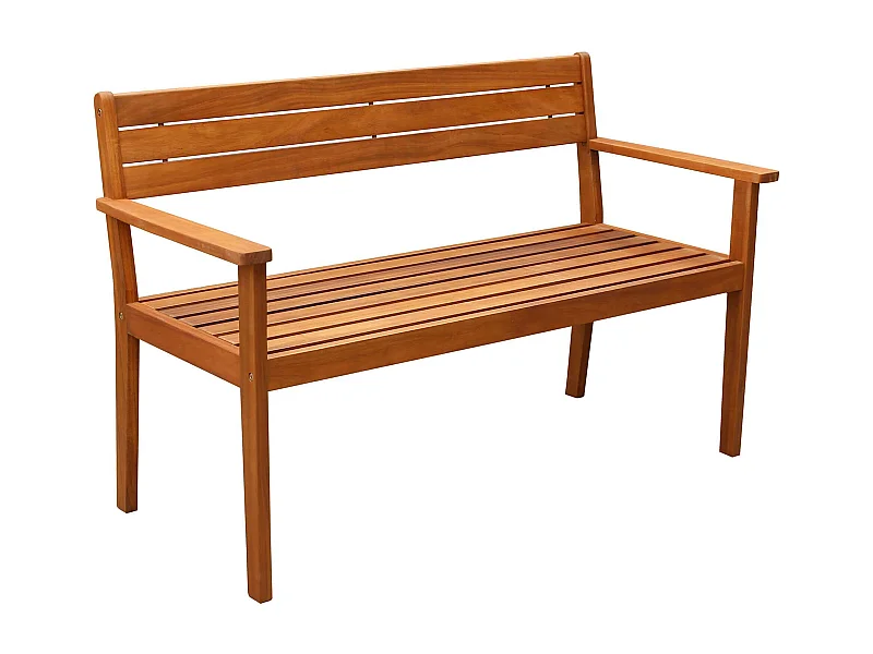 MilaniHome.it - panchina da giardino in legno di acacia di design cm 135 x 59 x 85 hdi coloreMarrone chiaro