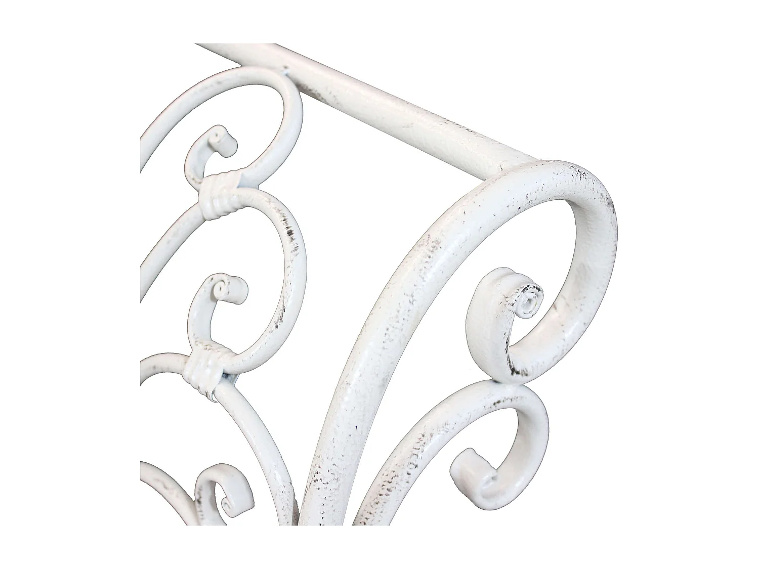 MilaniHome.it - Panca 2 Posti In Ferro Per Interno Esterno Ingresso Portico Piscina Giardino Veranda Ristorante Bar Albergo Agriturismodi coloreBianco