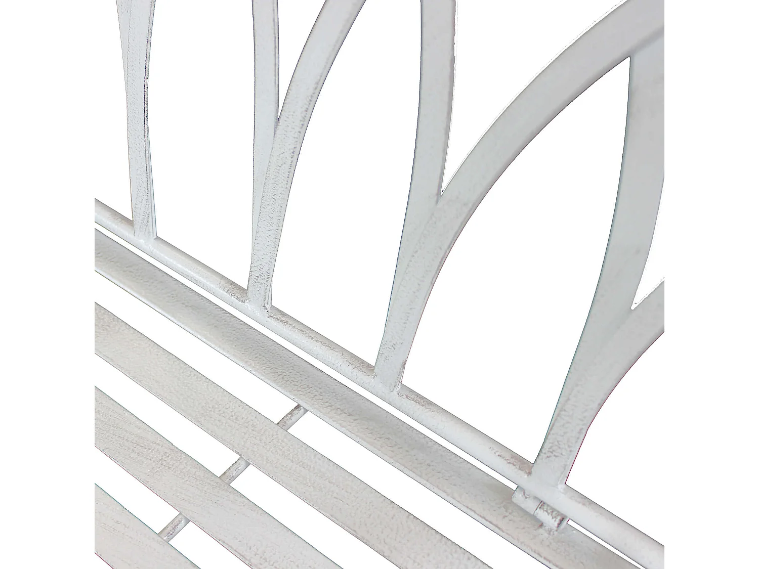 MilaniHome.it - Panca 2 Posti In Ferro Per Interno Esterno Ingresso Portico Piscina Giardino Veranda Ristorante Bar Albergo Agriturismodi coloreBianco