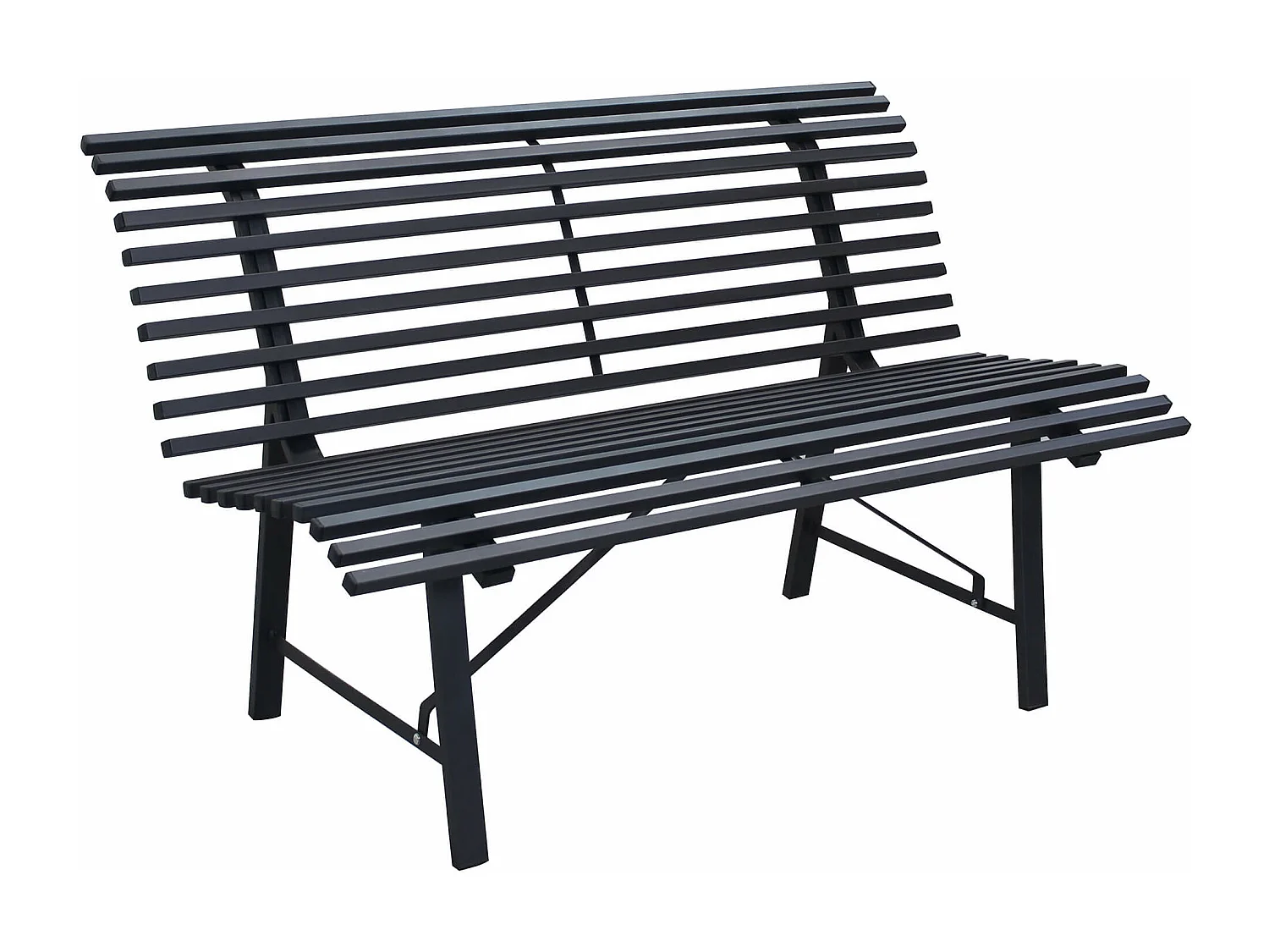 MilaniHome.it - Panca In ferro Posti Per Esterno Giardino Portico Ristorante Bar Hotel Albergo Agriturismodi coloreAntracite