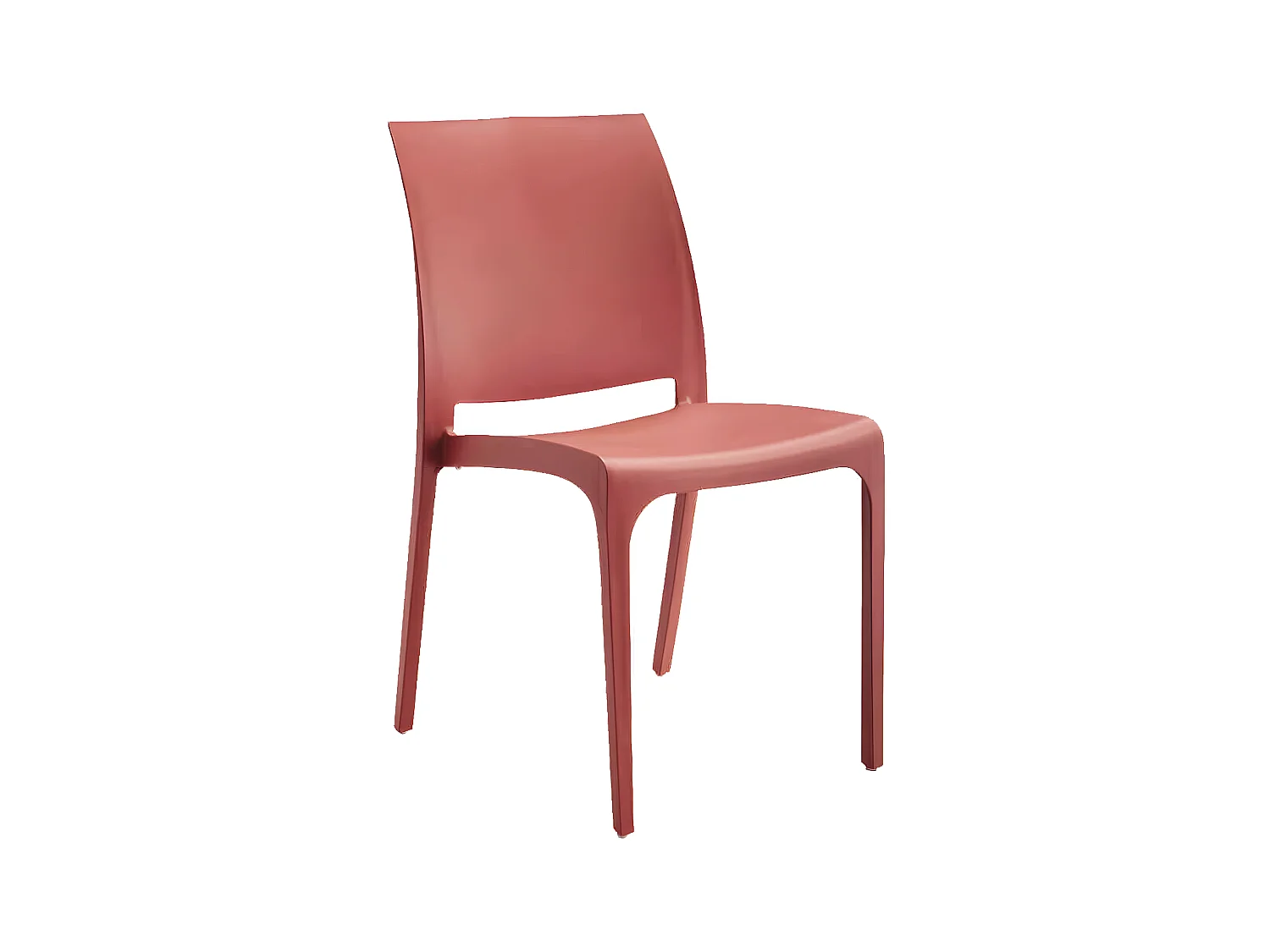 MilaniHome.it - sedia da giardino in plastica design moderno coloratadi coloreRosso