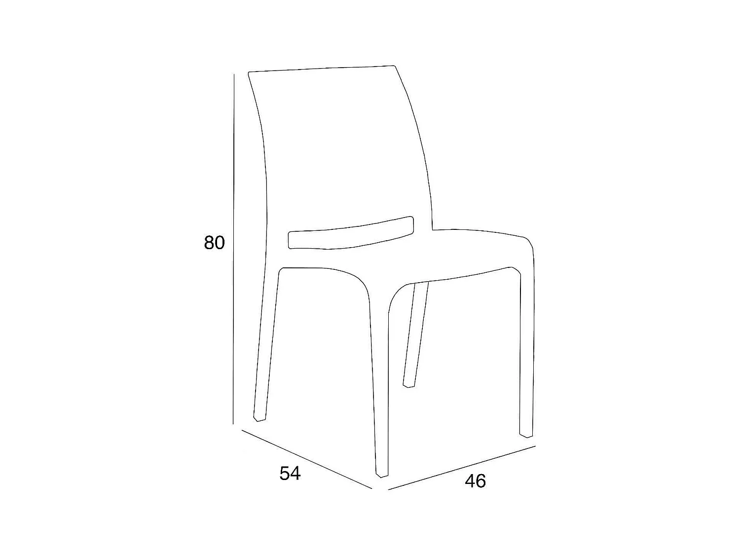 MilaniHome.it - sedia da giardino in plastica design moderno coloratadi coloreRosso