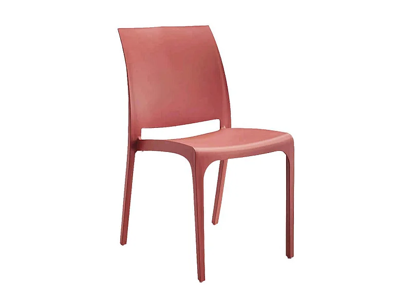 MilaniHome.it - sedia da giardino in plastica design moderno coloratadi coloreRosso