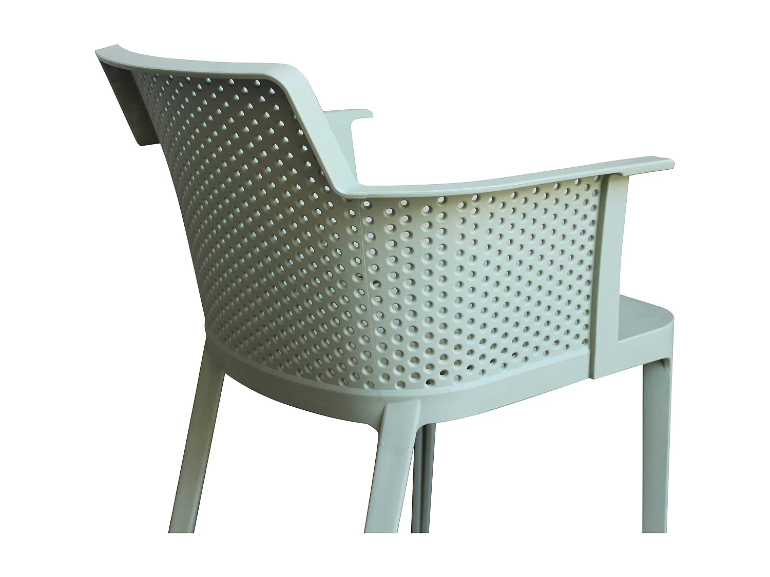 MilaniHome.it - set di 4 Poltrone in plastica per esterno giardino interno sala da pranzo colorata polipropilenedi coloreVerde menta