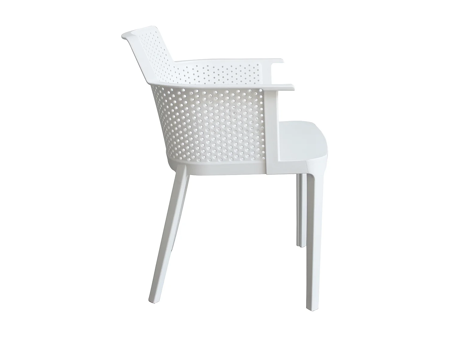 MilaniHome.it - Poltrona in plastica per esterno giardino interno sala da pranzo colorata polipropilenedi coloreBianco