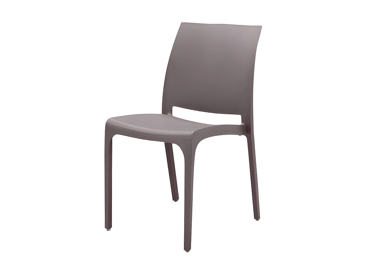 MilaniHome.it - set di 2 sedie poltrone da giardino in plastica design moderno colorata Taupedi coloreTaupe