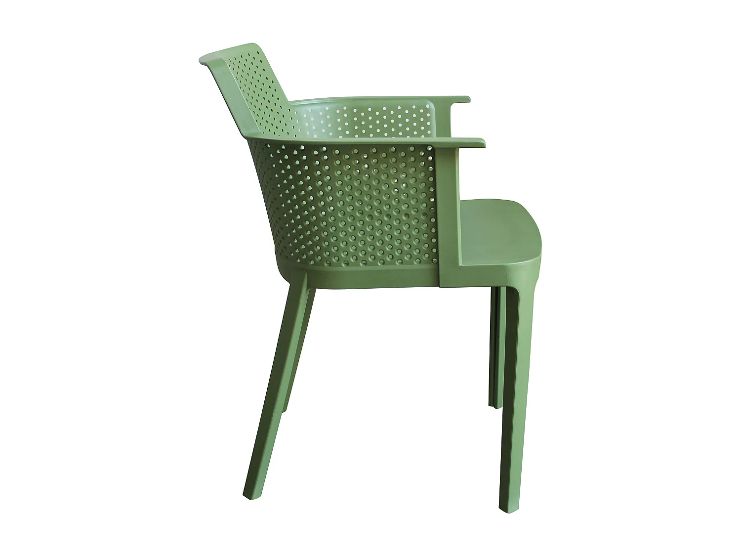 MilaniHome.it - Poltrona in plastica per esterno giardino interno sala da pranzo colorata polipropilenedi coloreVerde