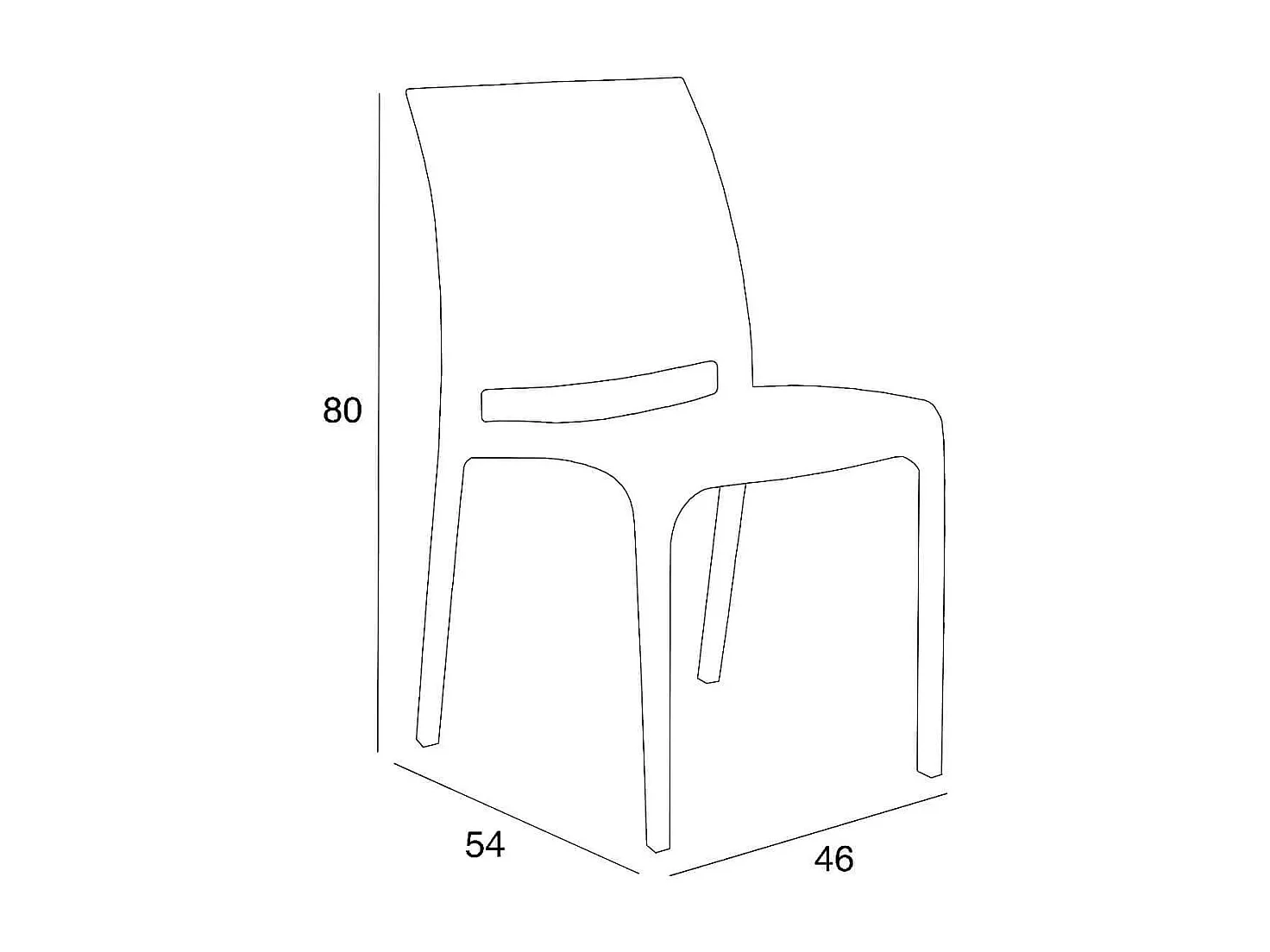 MilaniHome.it - set di 6 sedie poltrone da giardino in plastica design moderno colorata Rossodi coloreRosso